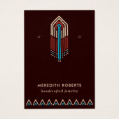 Carte d'affichage Tribal Turquoise Terra Cotta (Devant)