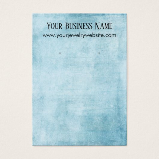 Carte d'affichage turquoise du support d'oreille e (Devant)