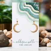 Carte d'affichage turquoise Gold Agate Geode