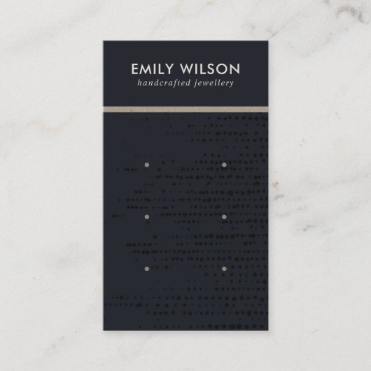 CARTE D'AFFICHAGE URBAN BLACK KRAFT DOTS 3 STUD EA (Devant)