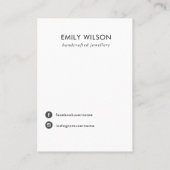 CARTE D'AFFICHAGE URBAN BLACK KRAFT DOTS STUD EARR (Dos)