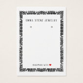 Carte d'affichage vintage Black French Frame (Devant)