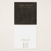 Carte d'affichage vintage Rustique Black Stud (Devant & derrière)