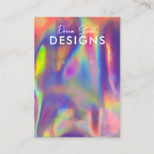 Carte d'affichage violet rouge Faux Holo (Devant)