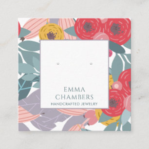 Carte d'affichage Whimsical Boho Peint Floral