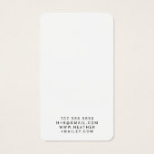 Carte d'affichage Whimsical Wavy Border (Dos)
