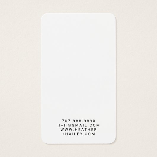 Carte d'affichage Whimsical Wavy Border (Dos)