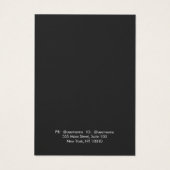 Carte d'affichage Whimsical White Bokeh (Dos)