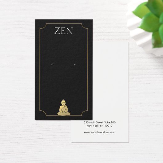 Carte d'affichage Zen Buddha Black Eear (Bureau)