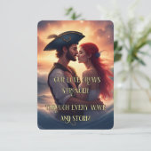 Carte d'Affirmation Amour Romantique - Couple pira (Debout devant)