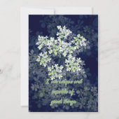 Carte d'affirmation avec fleurs sur arrière - plan (Devant)