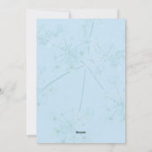 Carte d'affirmation avec fleurs sur arrière - plan (Dos)