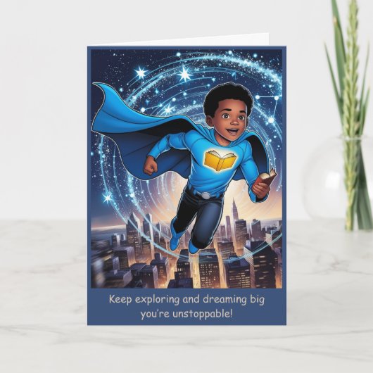 Carte d'affirmation Aventures à venir (Devant)