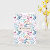 Carte d'Affirmation Awesome Motif Watercolor (Fleur jaune)