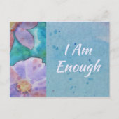 Carte d'affirmation de citation inspirante JE SUIS (Devant)