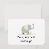 Carte d'affirmation de l'animal de la forêt de l'é (Devant / Derrière)
