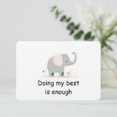 Carte d'affirmation de l'animal de la forêt de l'é (Debout devant)