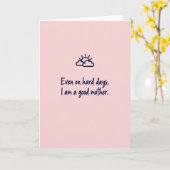 Carte d'affirmation de maternité tendre (Fleur jaune)