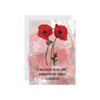 Carte d'affirmation de naissance avec fleurs