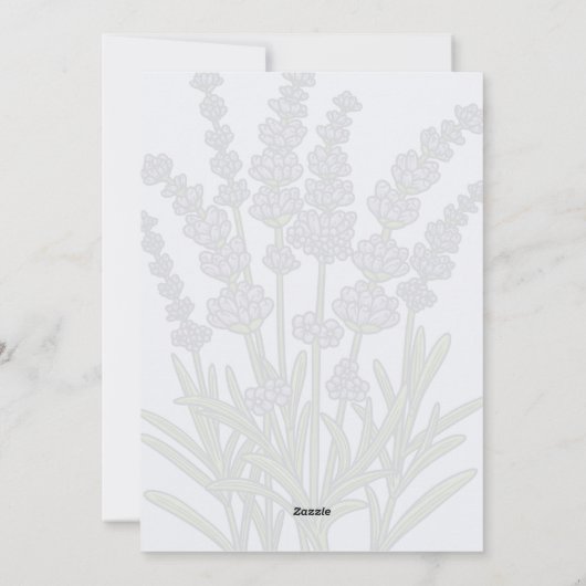 Carte d'affirmation de naissance avec fleurs (Dos)
