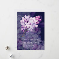 Carte d'affirmation de naissance avec fleurs