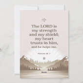 Carte d'affirmation du Christ (Dos)