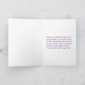 Carte d'affirmation Embrasser le changement (Intérieur)