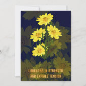 Carte d'Affirmation Enfance avec fleurs (Devant)