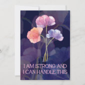 Carte d'Affirmation Enfance avec fleurs (Devant)