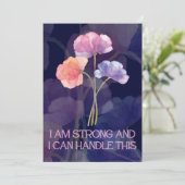 Carte d'Affirmation Enfance avec fleurs (Debout devant)