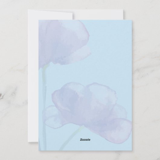 Carte d'Affirmation Enfance avec fleurs (Dos)