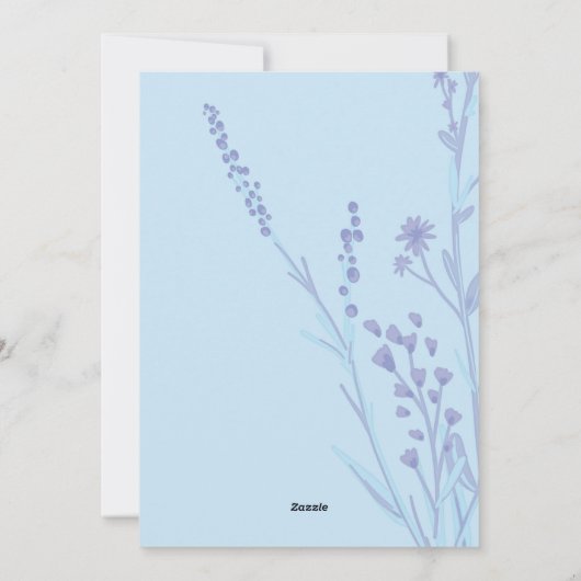 Carte d'Affirmation Enfance avec fleurs (Dos)