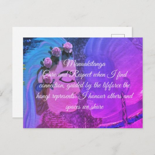 Carte d'Affirmation Manaakitanga (Devant / Derrière)