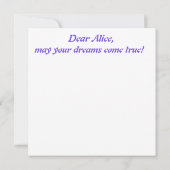 carte d'affirmation personnalisée « Je suis parfai (Dos)