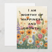 Carte d'affirmation positive (Devant / Derrière)