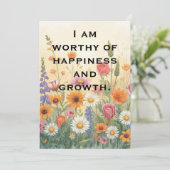 Carte d'affirmation positive (Debout devant)