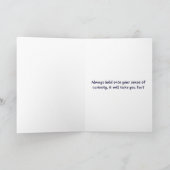 Carte d'affirmation Restez curieux (Intérieur)