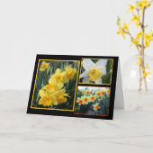Carte Daffodil Trio (Fleur jaune)