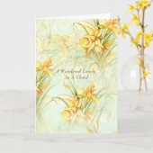 Carte Daffodiles jaunes et poème nature par Wordsworth (Fleur jaune)