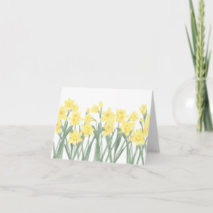 Carte Daffodique aquarelle