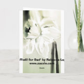 Carte Daffodique pour papa (Dos)