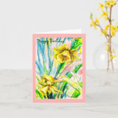 Carte Daffodique Spring (Fleur jaune)