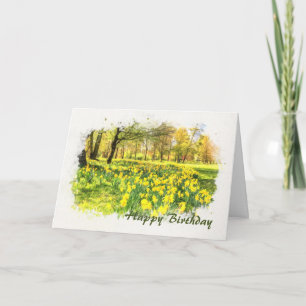 Carte Daffodiques de printemps