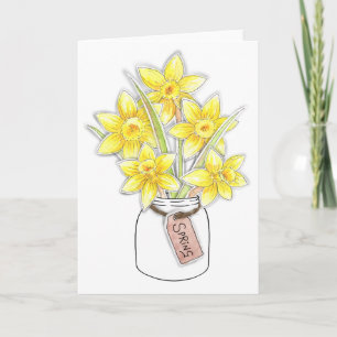 Carte Daffodiques de printemps