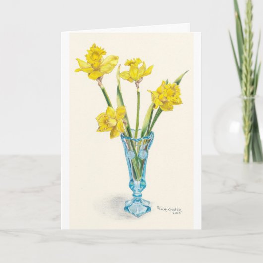Carte Daffodiques pour le printemps (Devant)