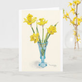 Carte Daffodiques pour le printemps (Fleur jaune)