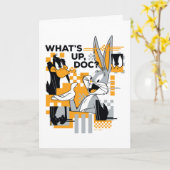 Carte DAFFY DUCK™ & BUGS BUNNY™ Glitch (Fleur jaune)