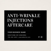 Carte d'Aftercare moderne anti-Wrinkle (Devant)