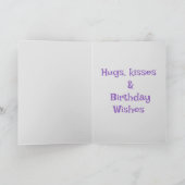 Carte d'âge d'anniversaire Rainbow (Intérieur)