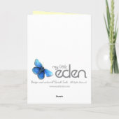 Carte d'âge de rose d'anniversaire de ballerine de (Dos)